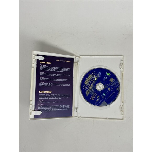Mini Desktop Racing (Nintendo Wii, 2007) Complete Tested Working - Picture 4 of 4